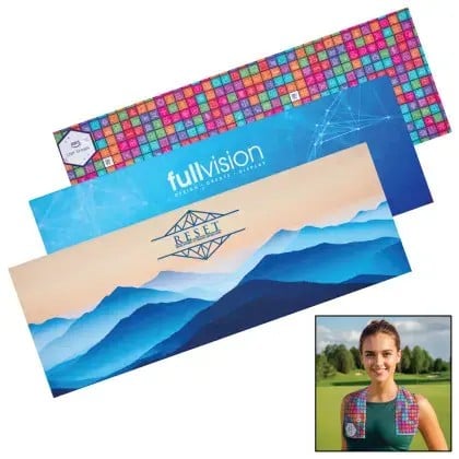 Full color dye sublimated cooling towel samples